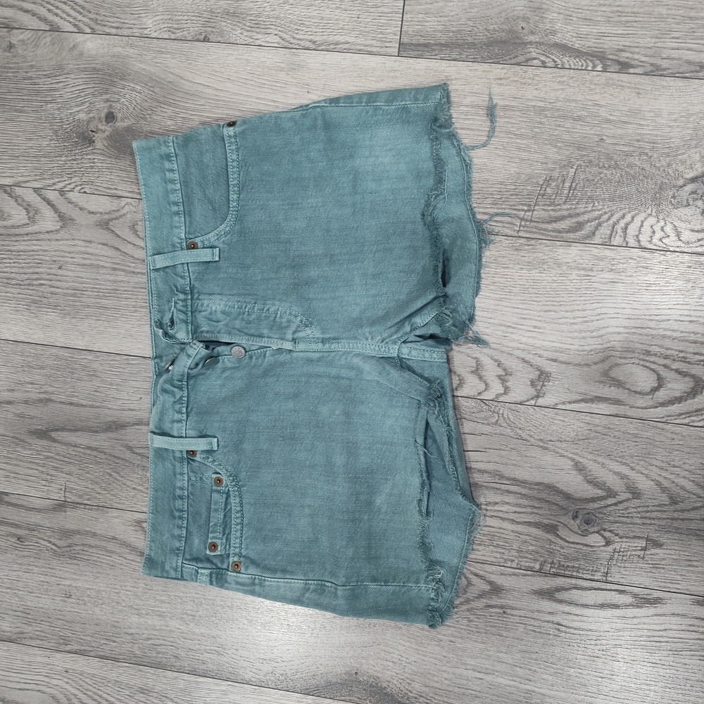 Levi's Teal Jean Shorts